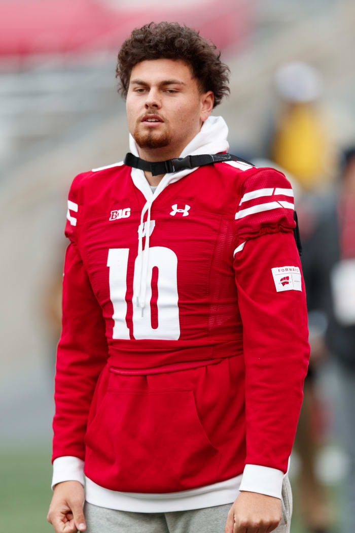 Wisconsin redshirt freshman quarterback Deacon Hill.